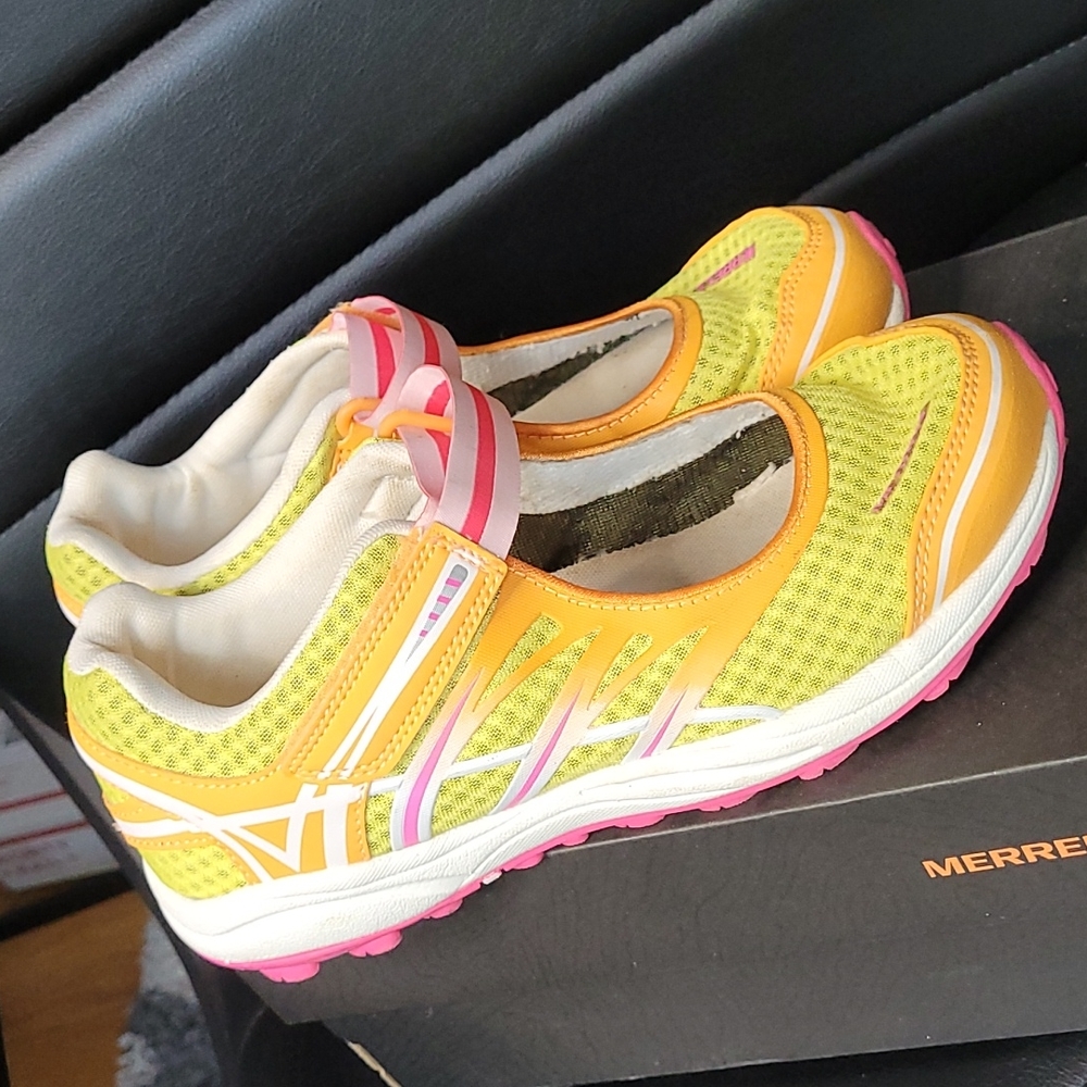 Merrell hybrid sneakers mix master jam blazing orange big kids 5.5 tennis shoes - Picture 11 of 11